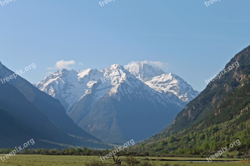 Mountain Snow Nature Landscape Travel