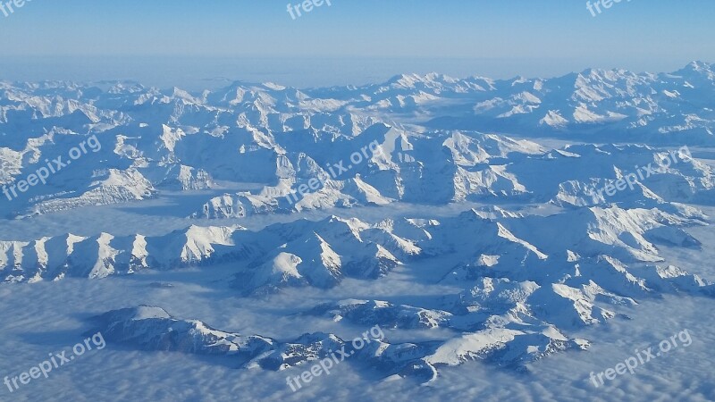 Winter Snow Panoramic Nature Cold