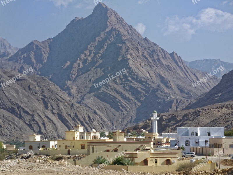 Oman Region Schamal Ash-scharqiyya Mountain Travel Architecture