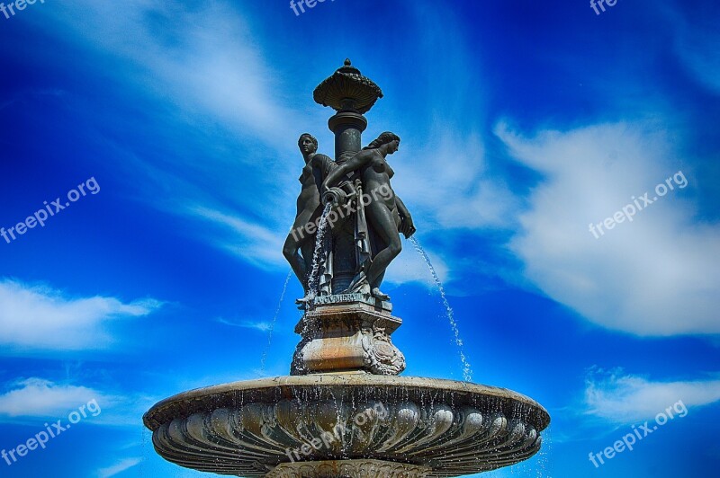 Sky Travel Statue Architecture Fountain