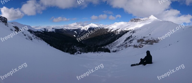 Snow Mountain Winter Panoramic Ice