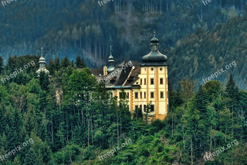 Coniferous Forest Nature Travel Architecture Castle