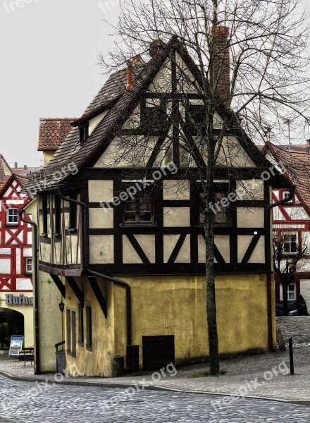 Fachwerkhaus Historically Historic Center Building Roof