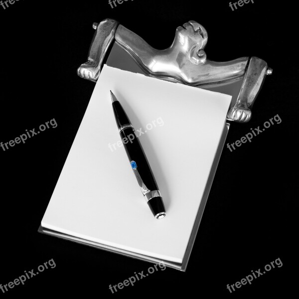 Notepad And Pencil Carrol Boyes Pewter Notepad Woman Mont Blanc