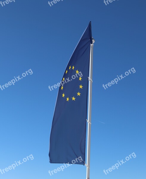 Flag Europe Eu European Blow