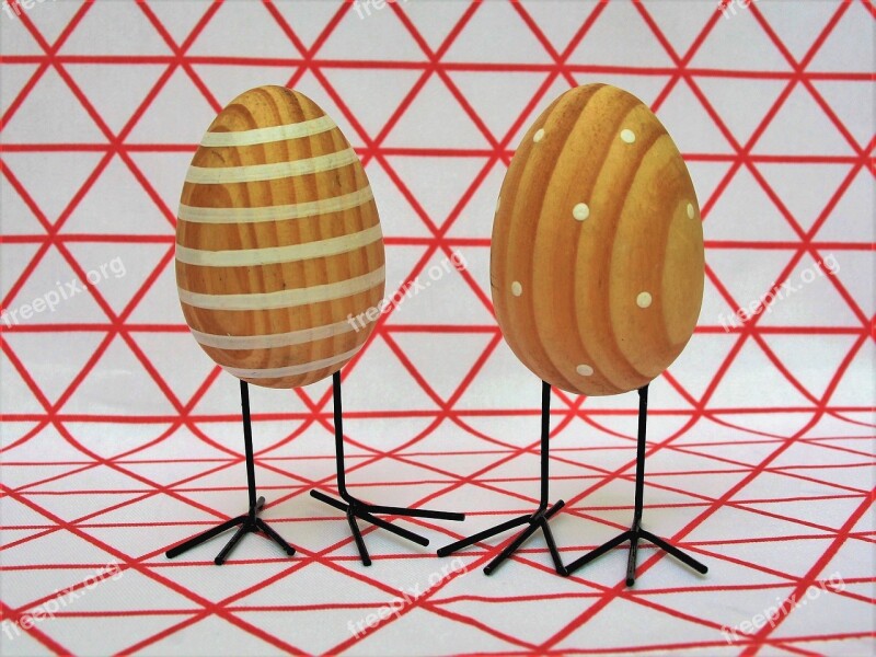 Easter Eggs Eggs Wooden Model Shape