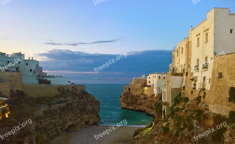 Polignano Polignano A Mare Lama Monachile Cala Port Glimpse