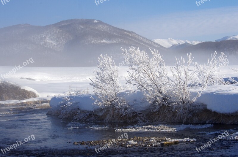 Winter River Frost Leann Rime