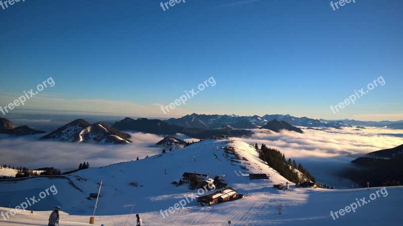 Snow Panorama Nature Winter Bavaria