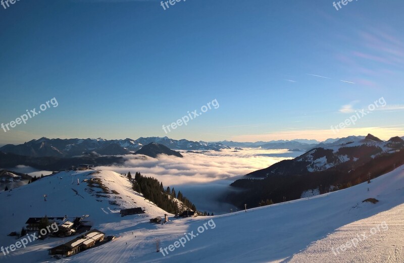 Snow Panorama Nature Winter Bavaria