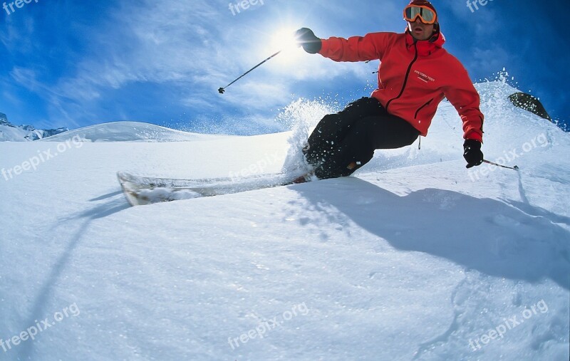 Snow Winter Cold Skier Sport