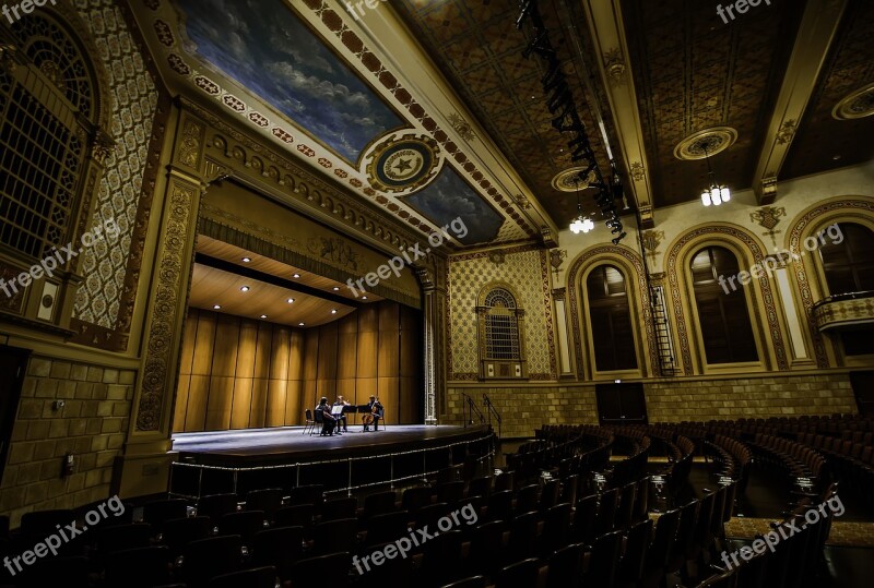 Architecture Indoors Column Murphey Performance Hall San Angelo