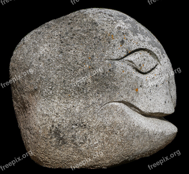 Face Head Granite Steinkopf Gnome