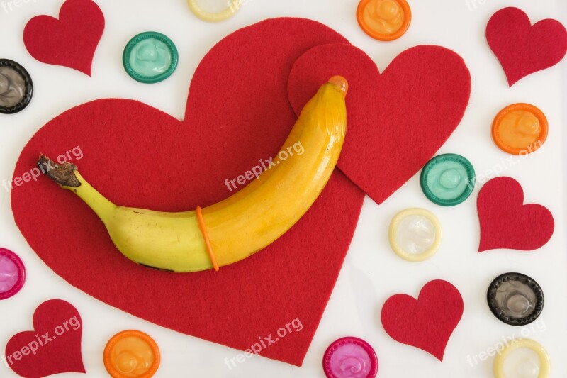 Heart Love Affection Condom Preservativ