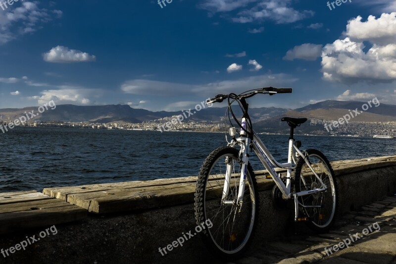 Blue Cloud Bike Sky Blue Sky Clouds