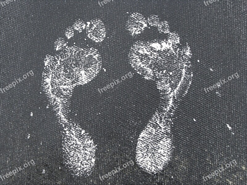 The Soles Of The Feet Footprint Two A Couple Of The Second