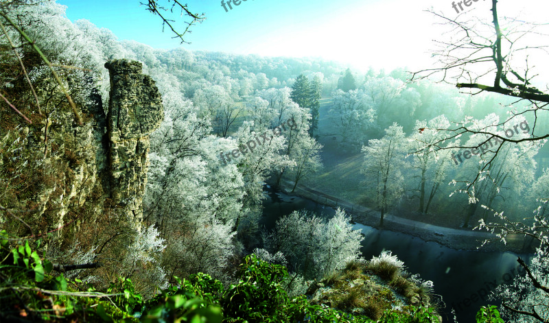 Choceň Peliny Reservation Nature Winter