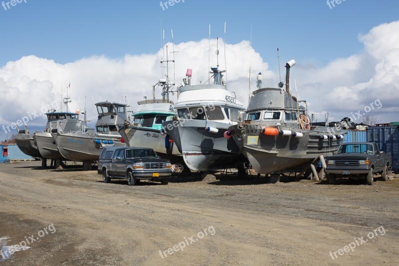 Salmon Boats Bristol Bay Fishing Boatyard