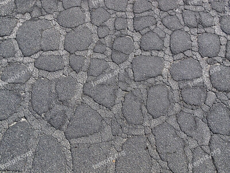 Asphalt Surface Torn Pattern Rau