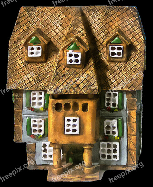 Model House Ceramic House Ceramic Middle Ages