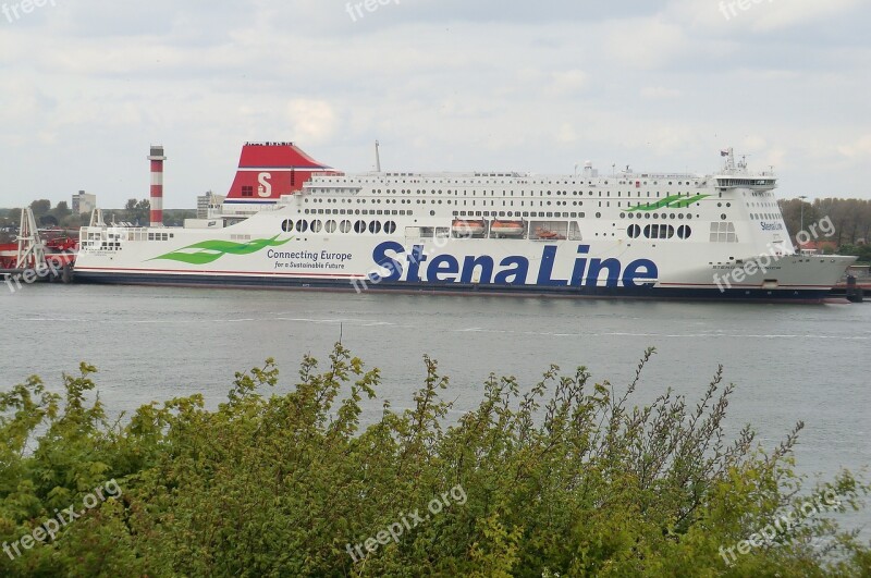 Transport Sea River Stenaline Hoek Van Holland