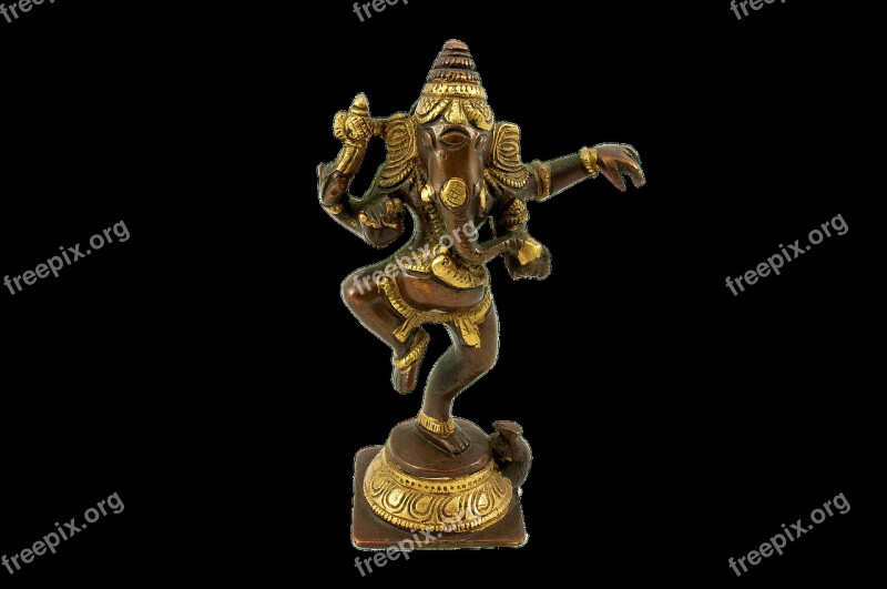 Figurine Bronze God Deity India