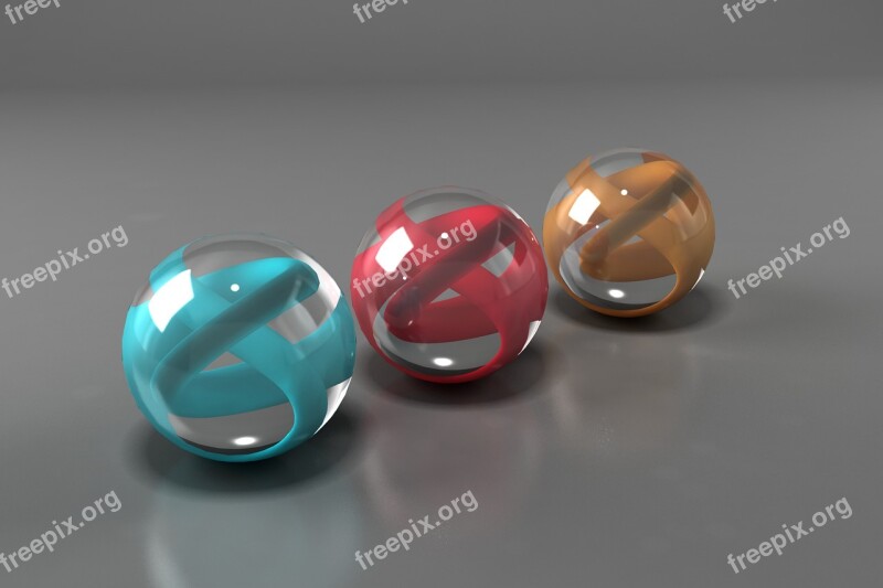 Bright Spheres Vivid Round Glass