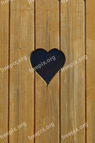 Heart Loo Wood Woods Boards