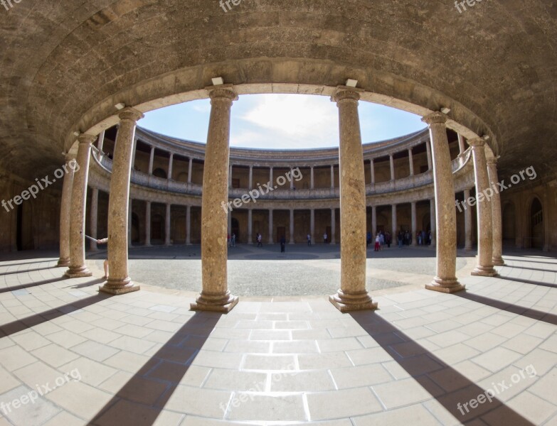 Granada Andalusia Carlos V Palacio De Carlos V Alhambra