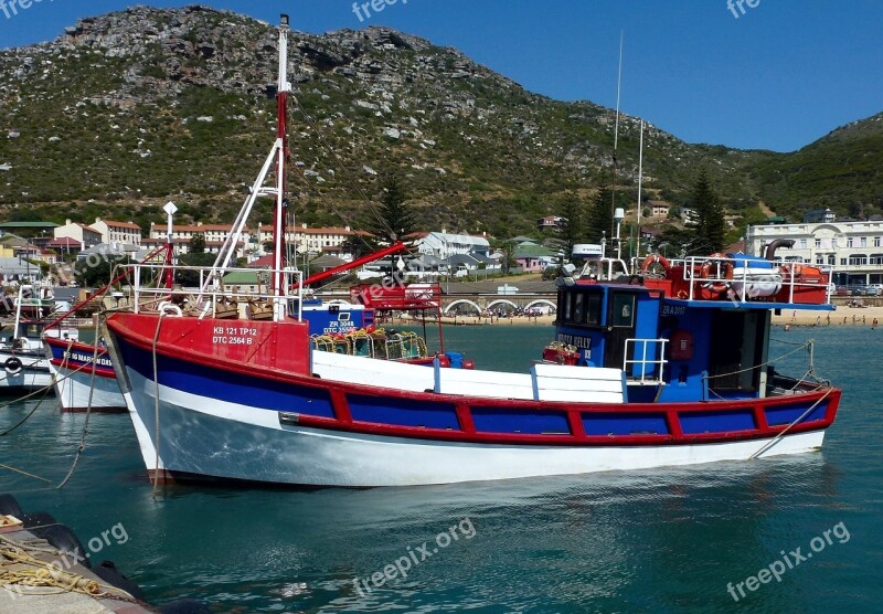 Harbor Water Fishing Boat Sea Kalk Bay