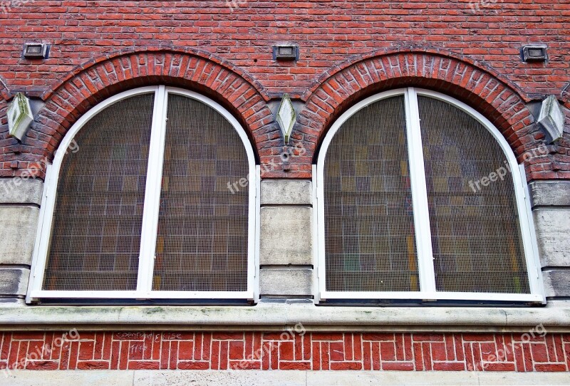 Bow Window Window Church Window Facade Bricks