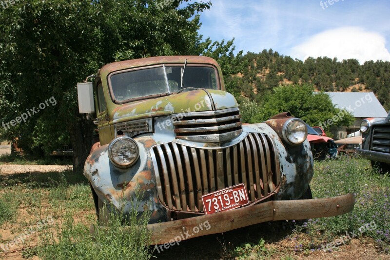 Transportation System Old Outdoors Vehicle Farm