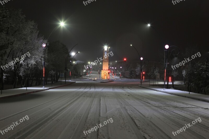 Cumhuriyet University Clock Tower Time Tower University