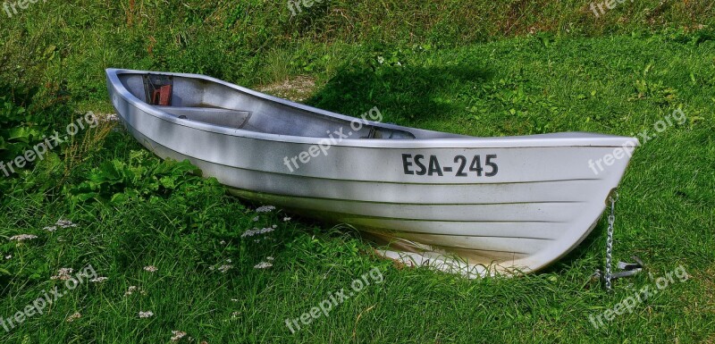 Boat Berth Meadow Grass Nature