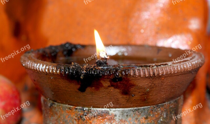 Candle Flame Food Dark Celebration