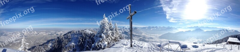 Snow Panorama Winter Panoramic Image Nature