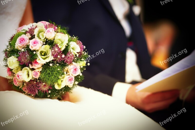 Wedding Bride And Groom Flower Groom Celebration