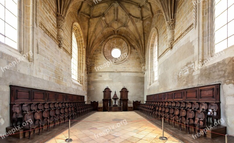 Convent Of Christ Castle Of The Knights Templar Tomar Portugal Choir Raised