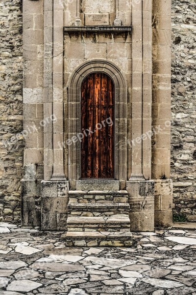 Door Wooden Architecture Old Stone