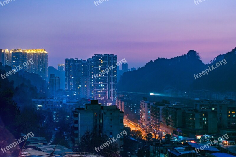 City Cityscape A Bird's Eye View Building Skyline