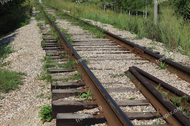 Railway Track Railway Train Direction Iron