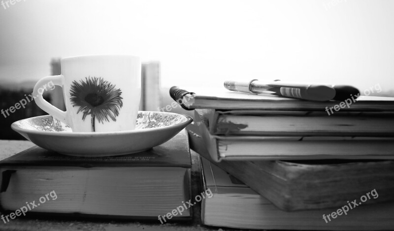 Desktop Food Tea Cup Books