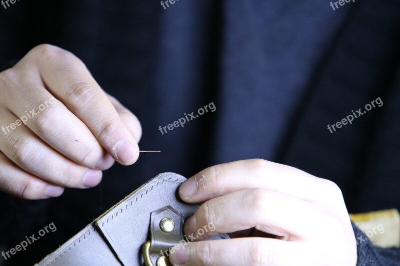 Technique Leather Leather Craft Bag Props