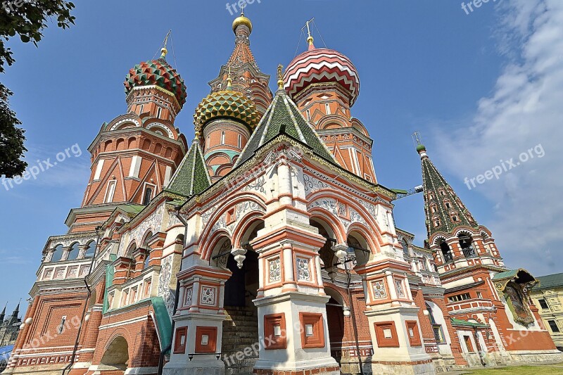 Russia Moscow Saint Basil's Cathedral Architecture Old