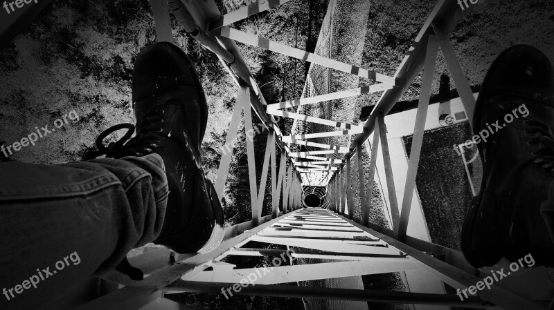 People Climbing Tower Look Out Anarchy