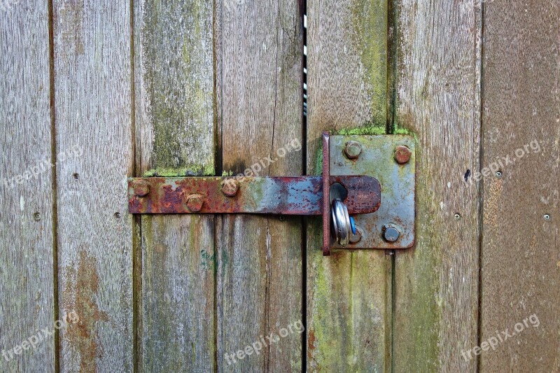 Lock Latch Rusty Rusty Latch Padlock