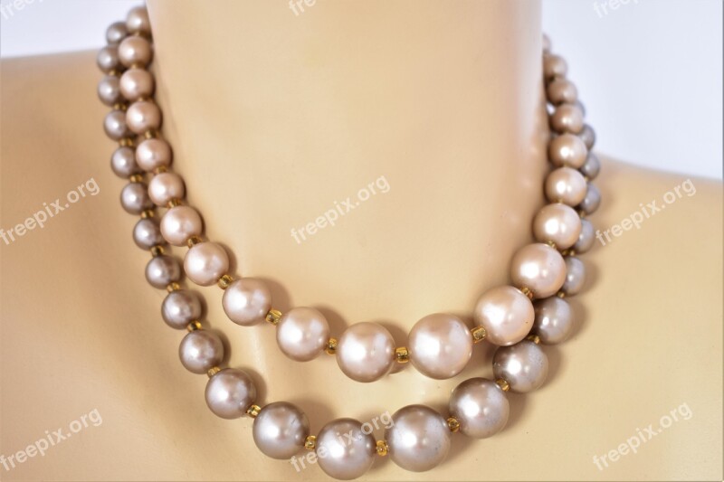 Jewelry Necklace Gem Faux Pearl Luxury