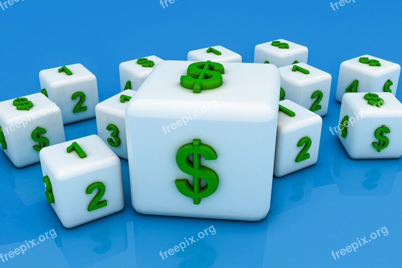 Dice Money 3d Given Cube Game Free Photos