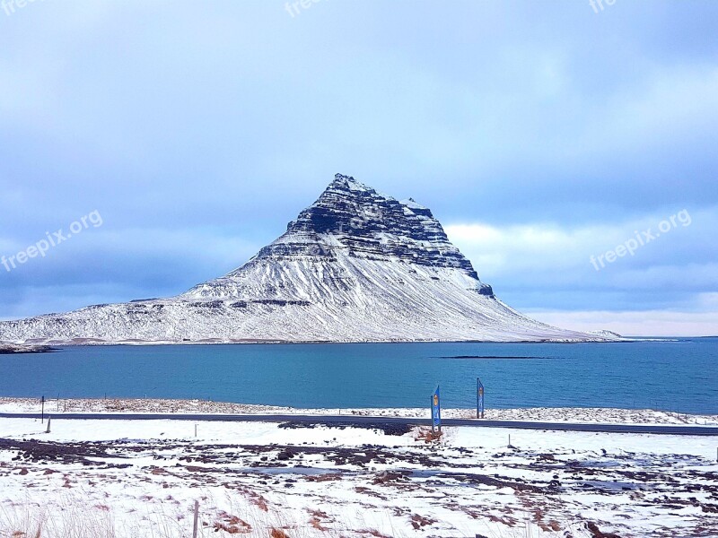 Snow Mountain Ice Winter Water