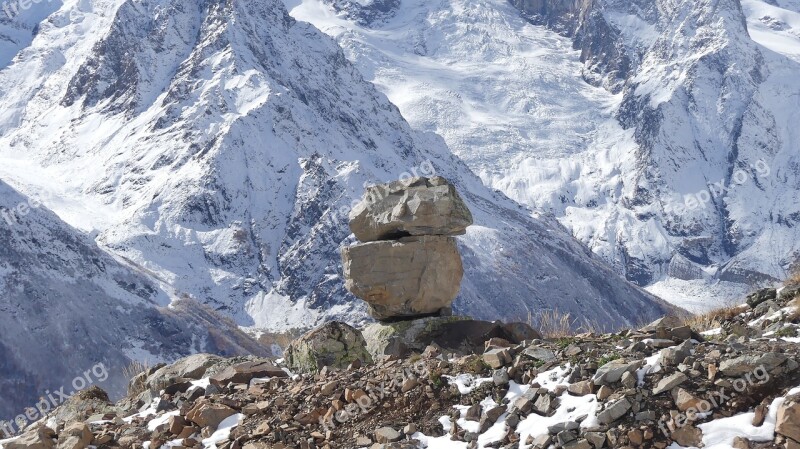 Snow Mountain Mountain Peak Nature Ice